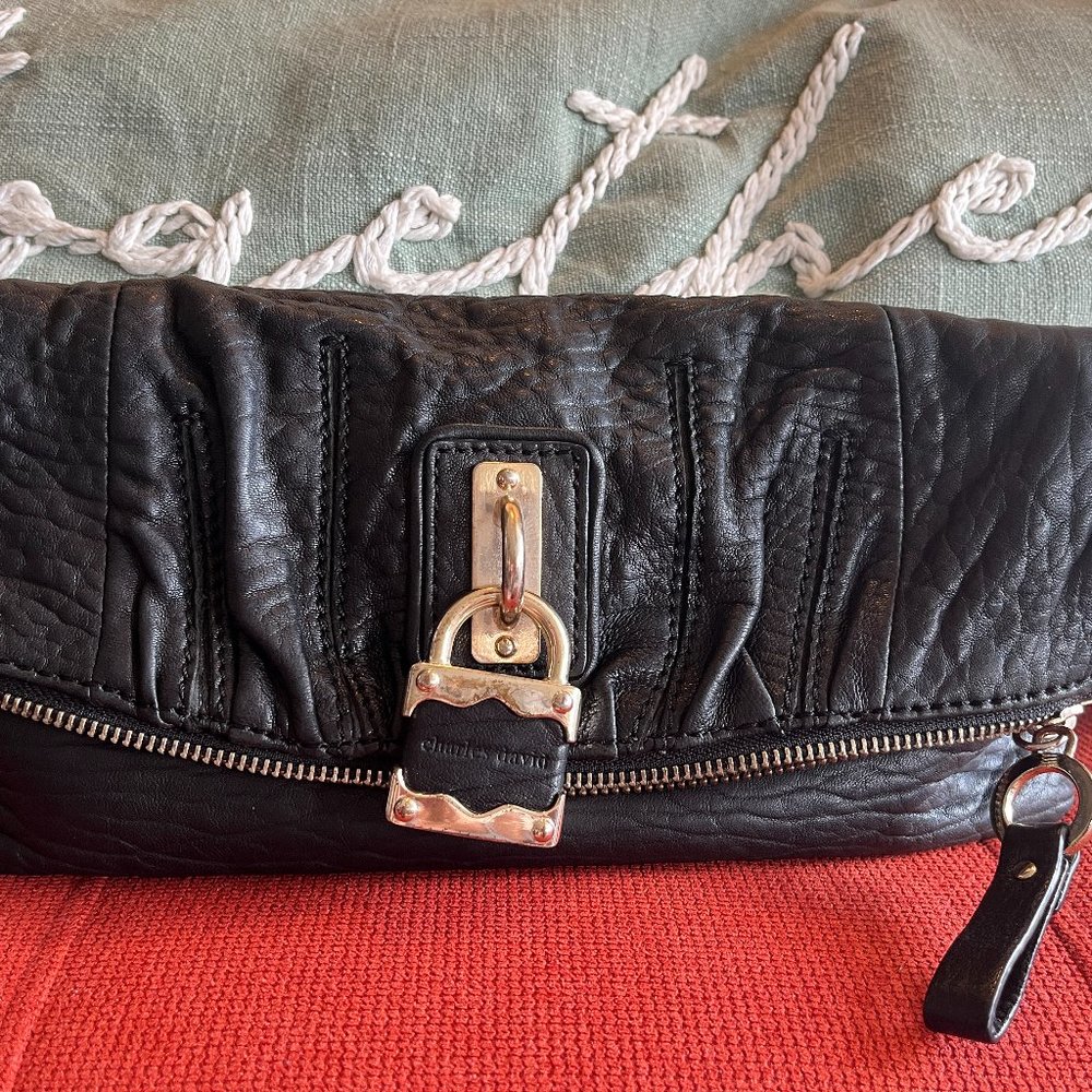 Charles David Leather Clutch